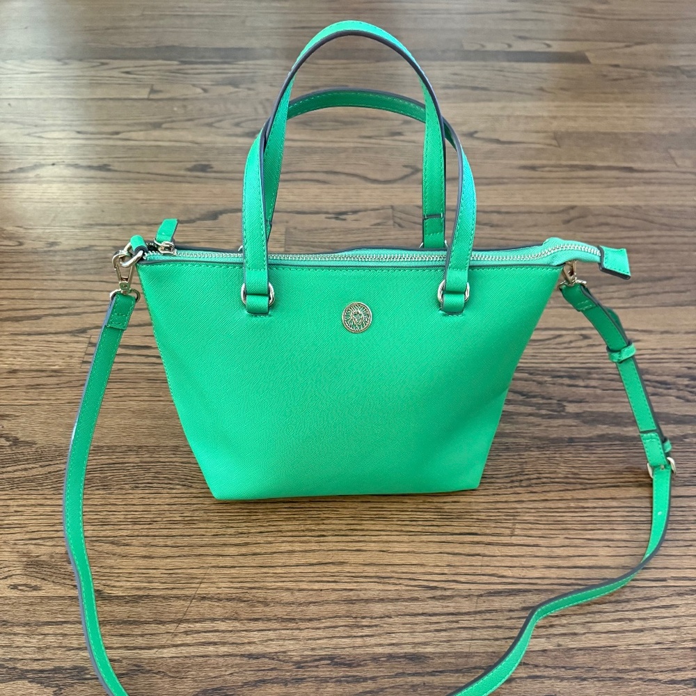 Ann Klein Leather Tote Crossbody